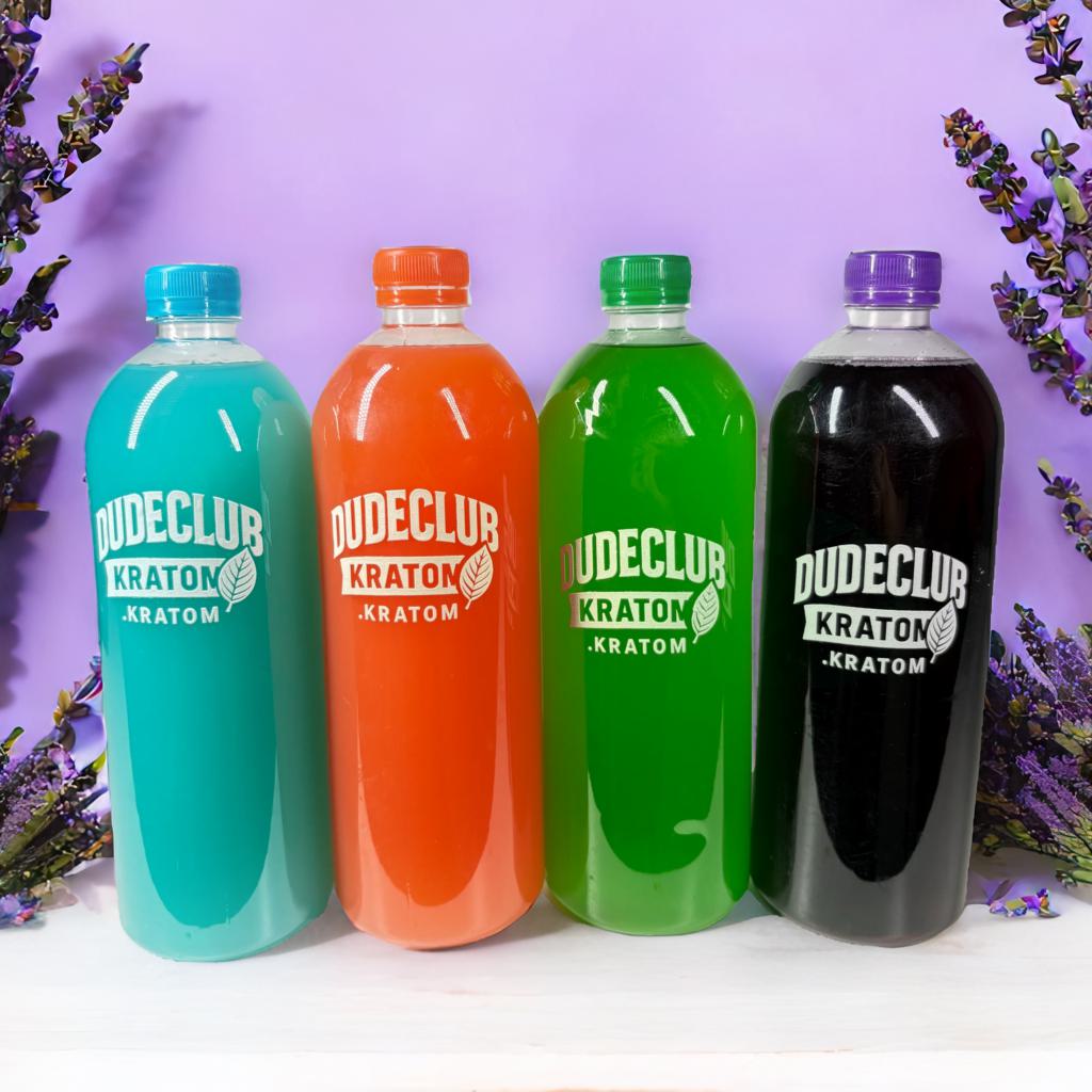 DUDECLUB kratom drinks collection